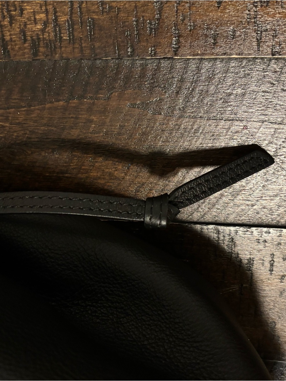 Black Leather Tote Bag Made in Italy - Picture 14 of 16